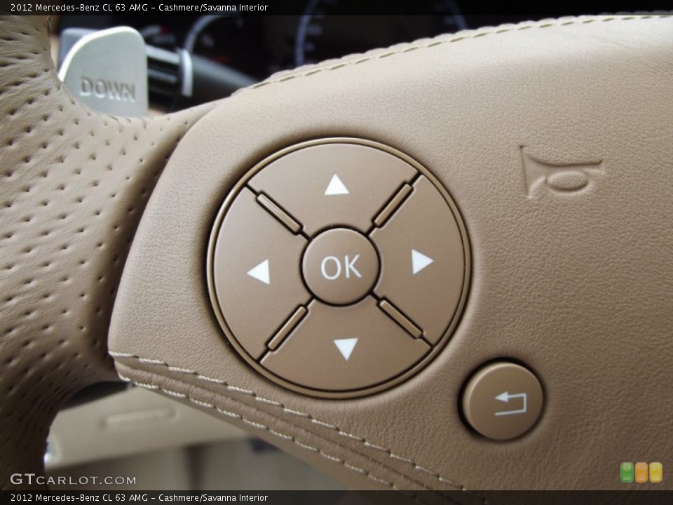 Cashmere/Savanna Interior Controls for the 2012 Mercedes-Benz CL 63 AMG #64734654