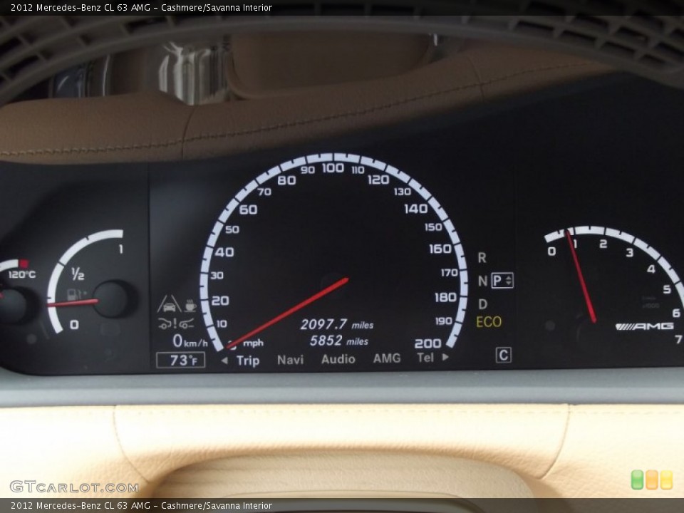 Cashmere/Savanna Interior Gauges for the 2012 Mercedes-Benz CL 63 AMG #64734681
