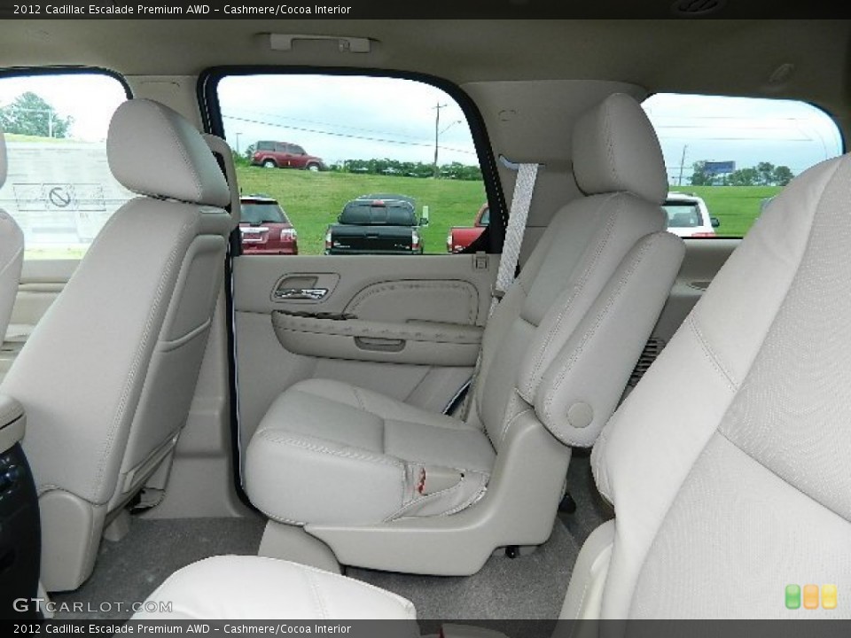 Cashmere/Cocoa Interior Rear Seat for the 2012 Cadillac Escalade Premium AWD #64734744