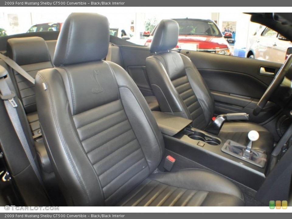Black/Black Interior Photo for the 2009 Ford Mustang Shelby GT500 Convertible #64734993