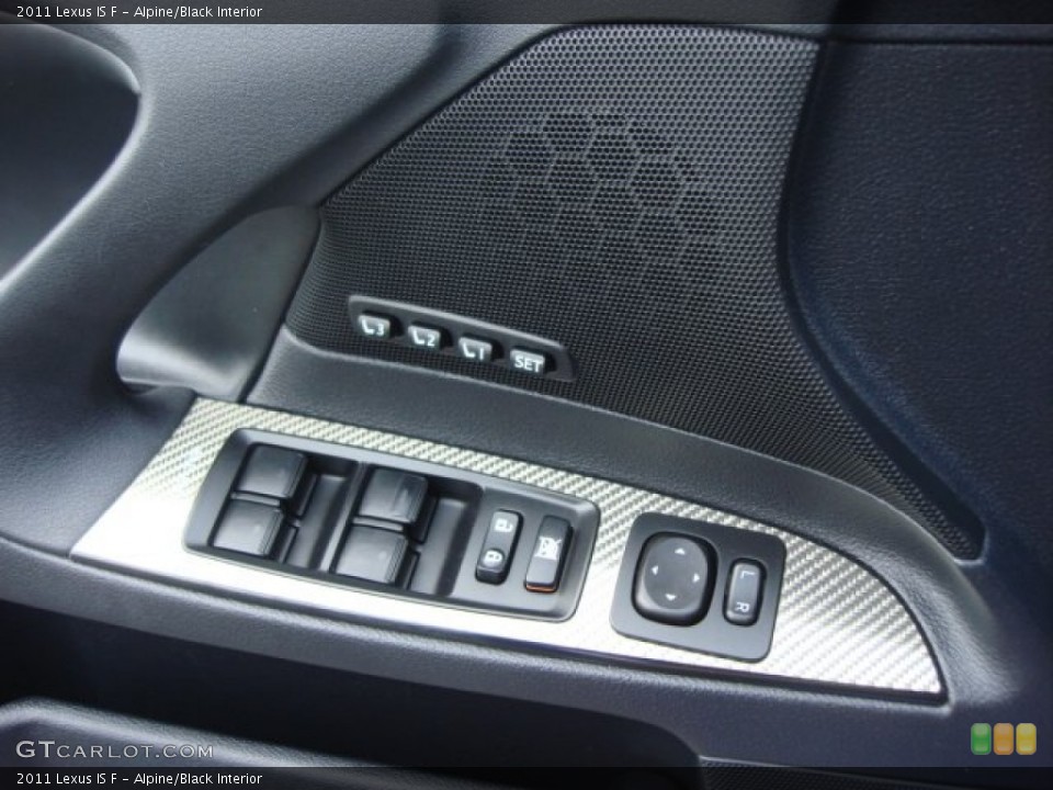 Alpine/Black Interior Controls for the 2011 Lexus IS F #64735869