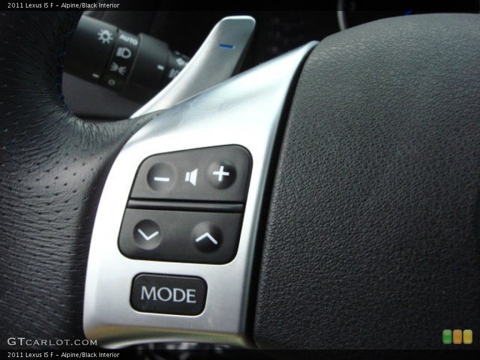 Alpine/Black Interior Controls for the 2011 Lexus IS F #64735944