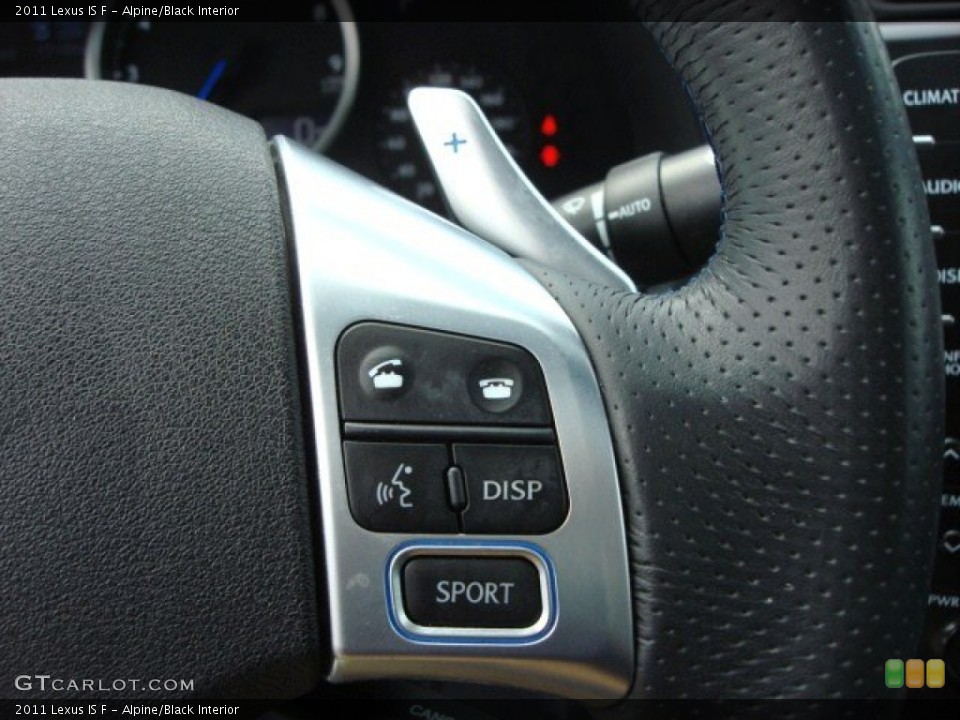 Alpine/Black Interior Controls for the 2011 Lexus IS F #64735951