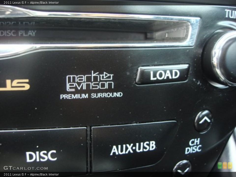 Alpine/Black Interior Audio System for the 2011 Lexus IS F #64735988