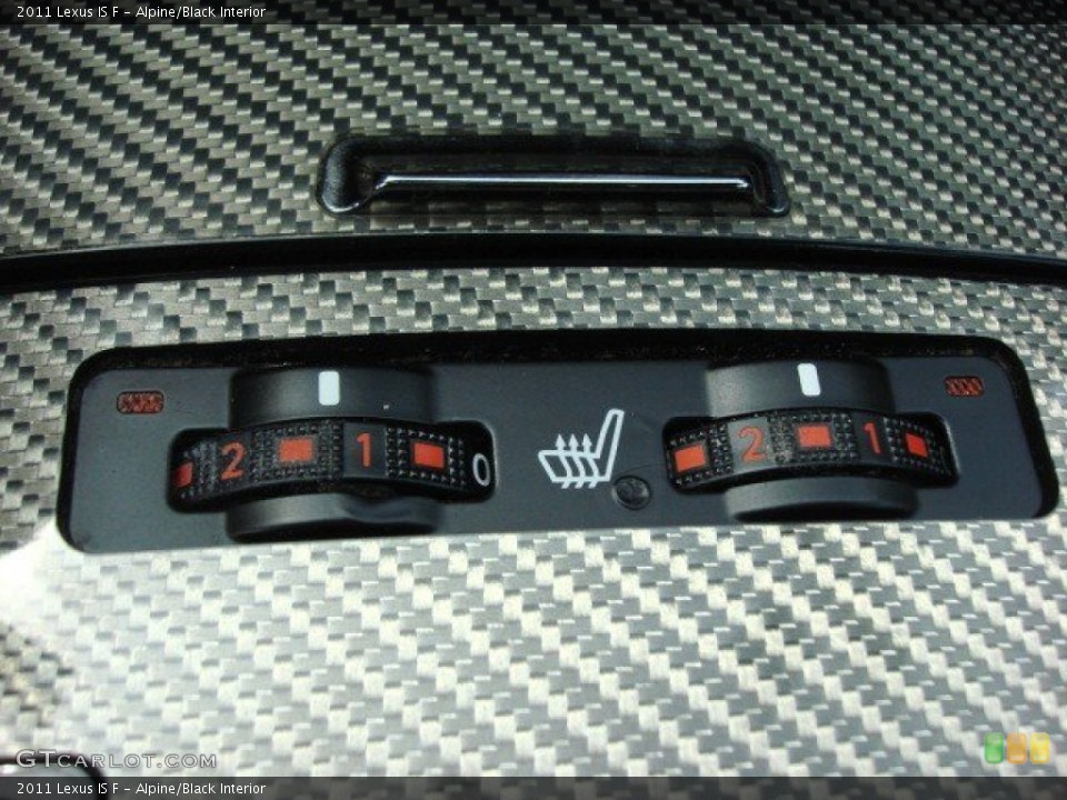 Alpine/Black Interior Controls for the 2011 Lexus IS F #64735998