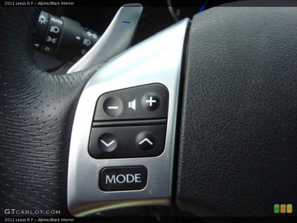 Alpine/Black Interior Controls for the 2011 Lexus IS F #64736019