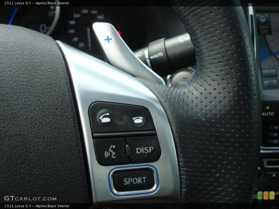 Alpine/Black Interior Controls for the 2011 Lexus IS F #64736028