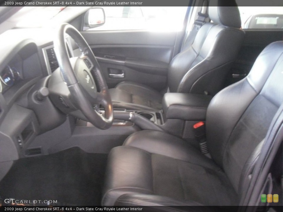 Dark Slate Gray Royale Leather Interior Photo for the 2009 Jeep Grand Cherokee SRT-8 4x4 #64737411