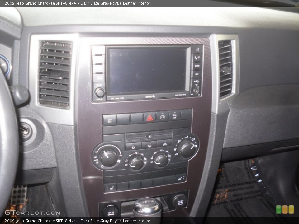 Dark Slate Gray Royale Leather Interior Controls for the 2009 Jeep Grand Cherokee SRT-8 4x4 #64737468