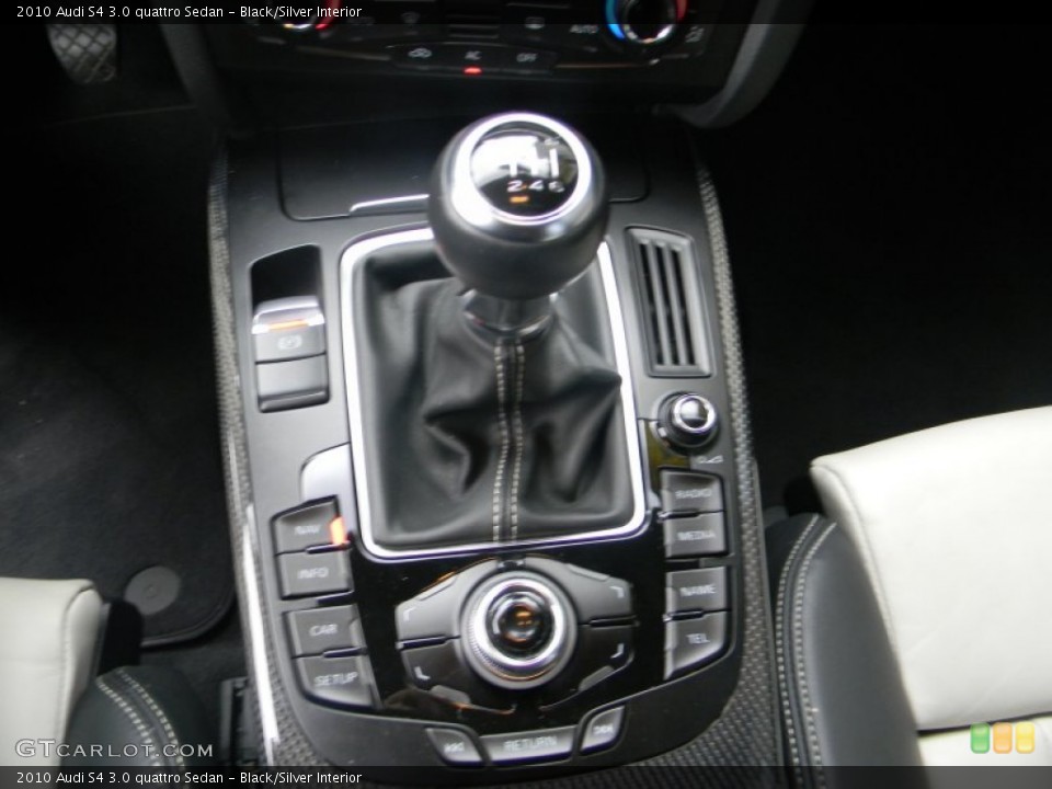 Black/Silver Interior Transmission for the 2010 Audi S4 3.0 quattro Sedan #64738551