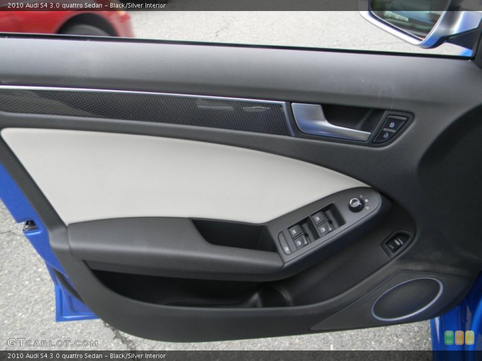 Black/Silver Interior Door Panel for the 2010 Audi S4 3.0 quattro Sedan #64738623