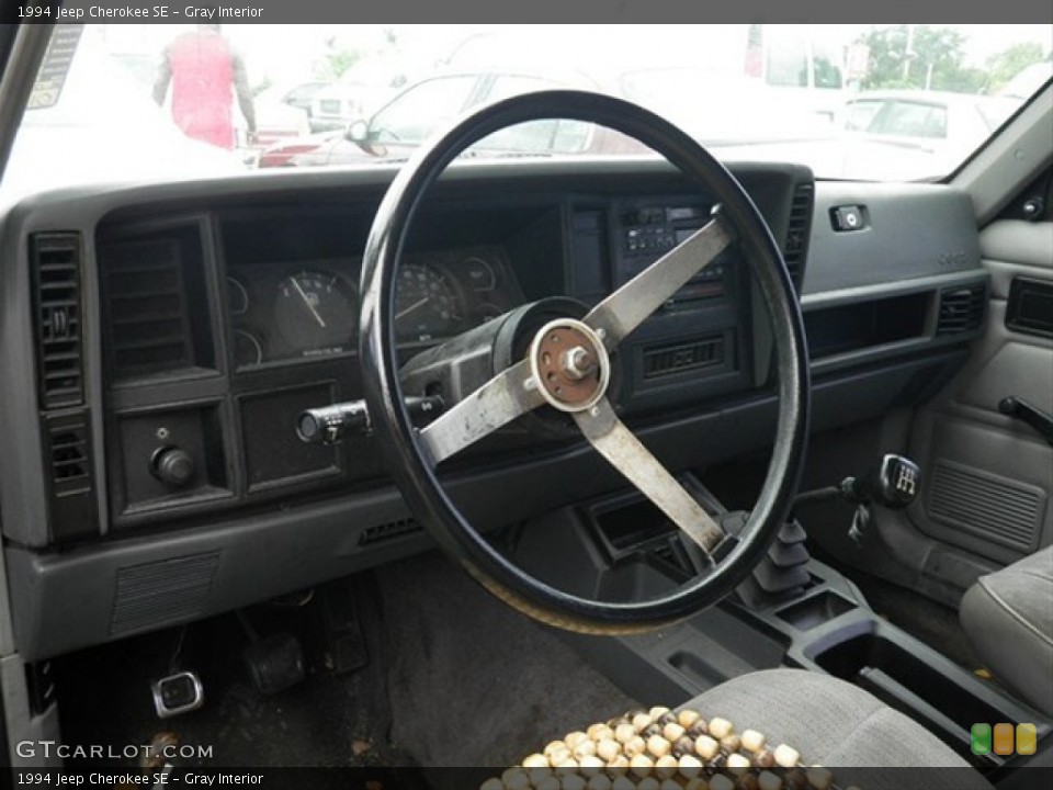 Gray Interior Steering Wheel for the 1994 Jeep Cherokee SE #64738635