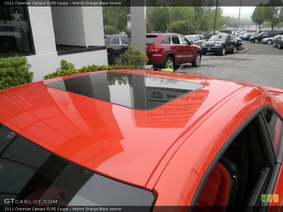 Inferno Orange/Black Interior Sunroof for the 2011 Chevrolet Camaro SS/RS Coupe #64739433