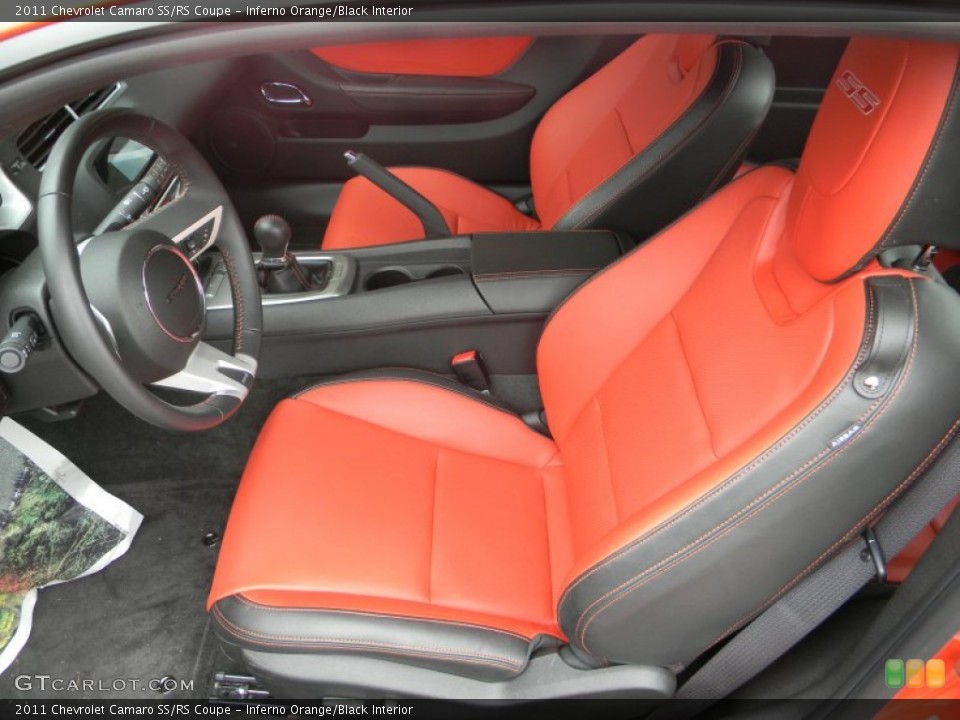 Inferno Orange/Black Interior Photo for the 2011 Chevrolet Camaro SS/RS Coupe #64739451