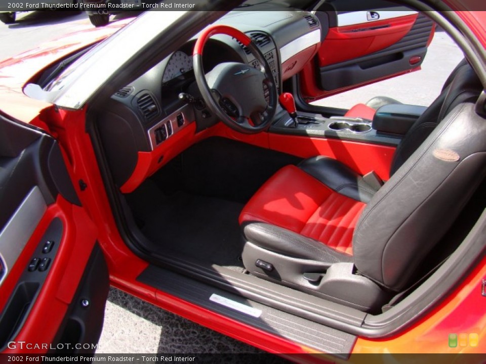 Torch Red Interior Photo for the 2002 Ford Thunderbird Premium Roadster #64742373