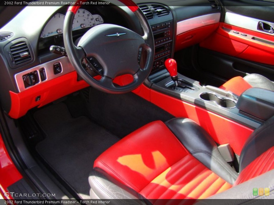 Torch Red Interior Prime Interior for the 2002 Ford Thunderbird Premium Roadster #64742406
