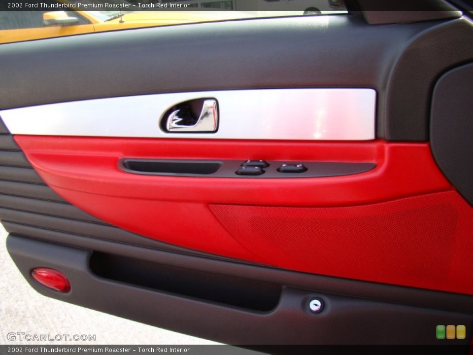 Torch Red Interior Door Panel for the 2002 Ford Thunderbird Premium Roadster #64742412