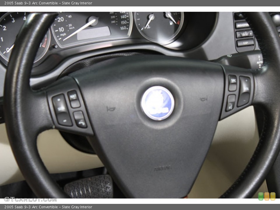 Slate Gray Interior Steering Wheel for the 2005 Saab 9-3 Arc Convertible #64743672