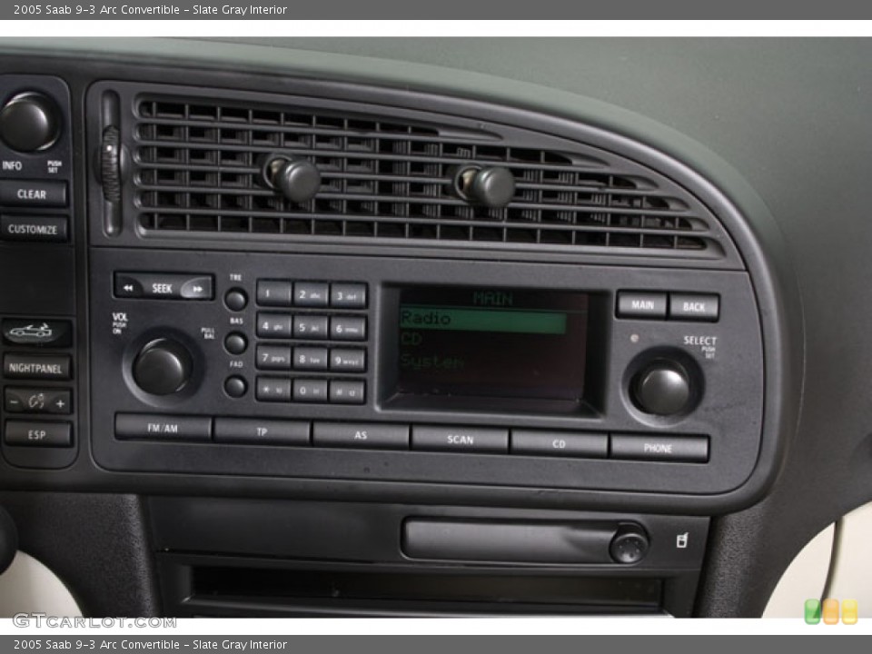 Slate Gray Interior Dashboard for the 2005 Saab 9-3 Arc Convertible #64743687