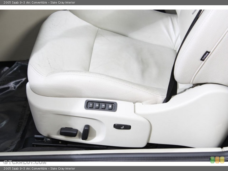 Slate Gray Interior Front Seat for the 2005 Saab 9-3 Arc Convertible #64743750