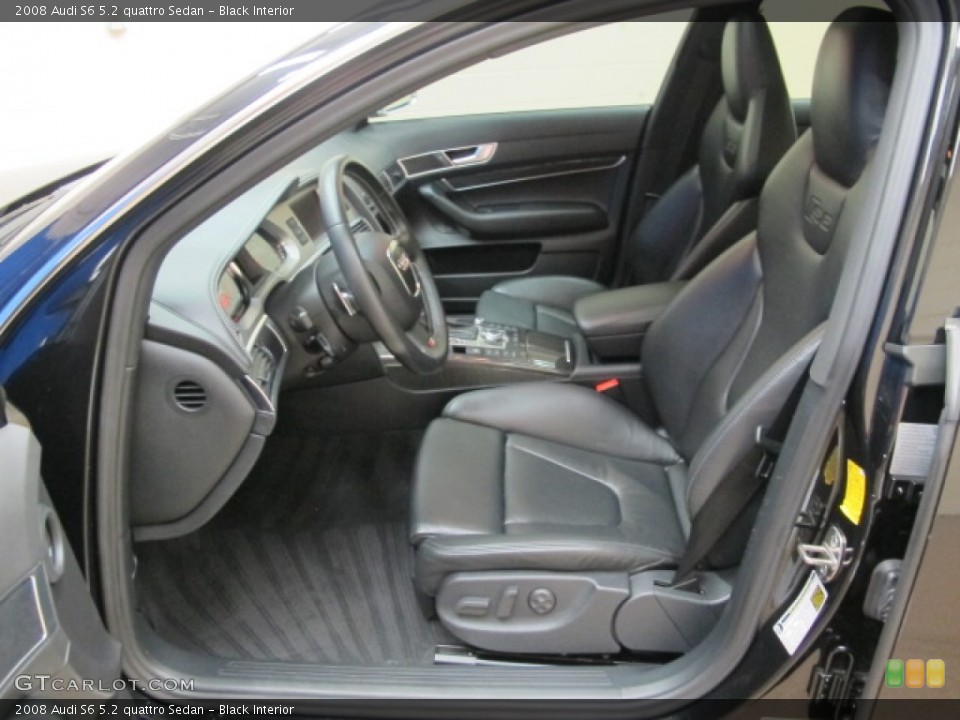 Black Interior Photo for the 2008 Audi S6 5.2 quattro Sedan #64749630