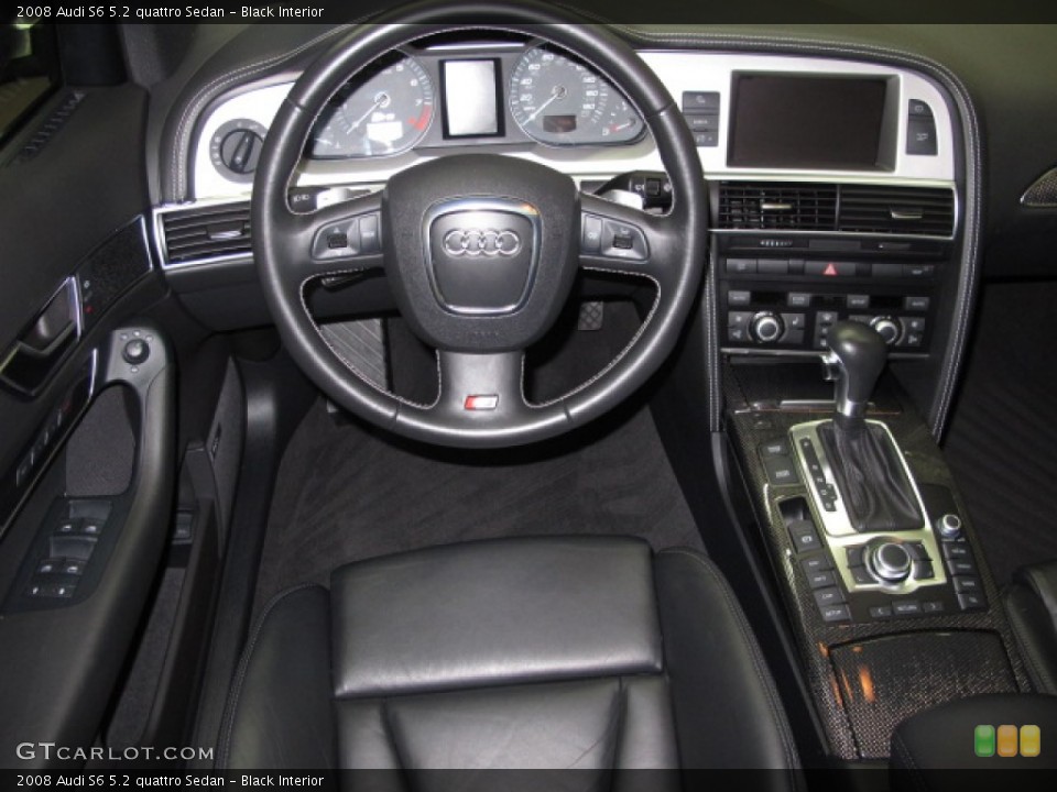 Black Interior Dashboard for the 2008 Audi S6 5.2 quattro Sedan #64749696