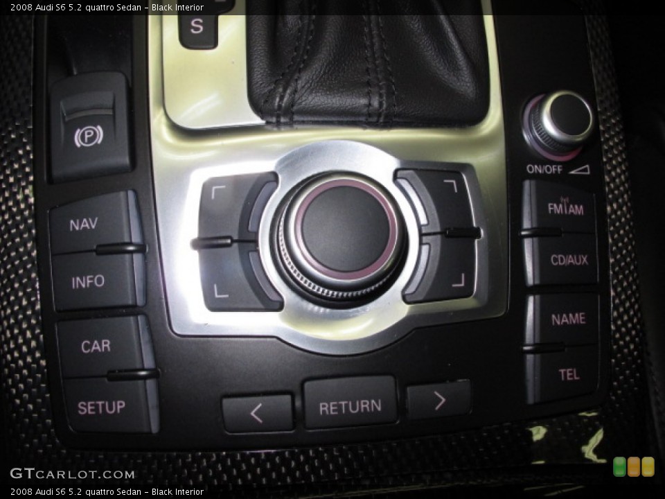 Black Interior Controls for the 2008 Audi S6 5.2 quattro Sedan #64749747
