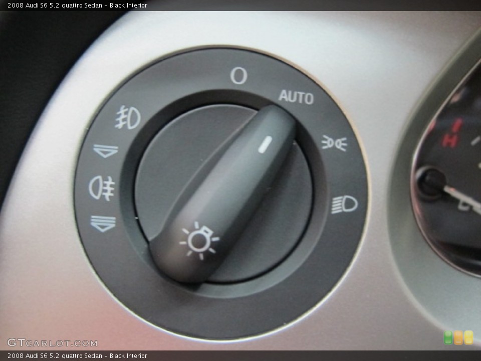 Black Interior Controls for the 2008 Audi S6 5.2 quattro Sedan #64749828