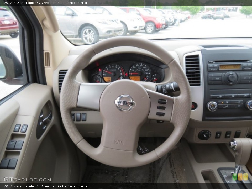 Beige Interior Steering Wheel for the 2012 Nissan Frontier SV Crew Cab 4x4 #64751396