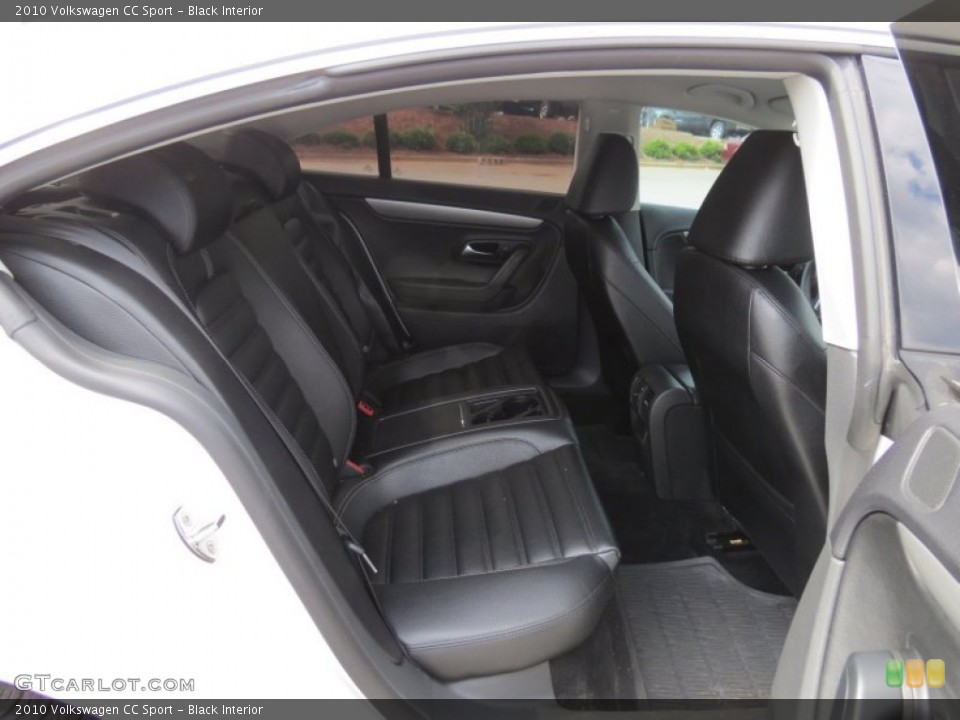 Black Interior Rear Seat for the 2010 Volkswagen CC Sport #64752492