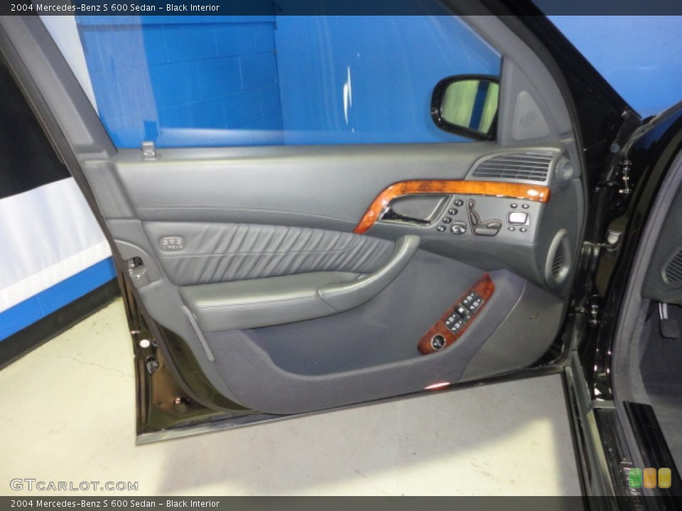 Black Interior Door Panel for the 2004 Mercedes-Benz S 600 Sedan #64754010