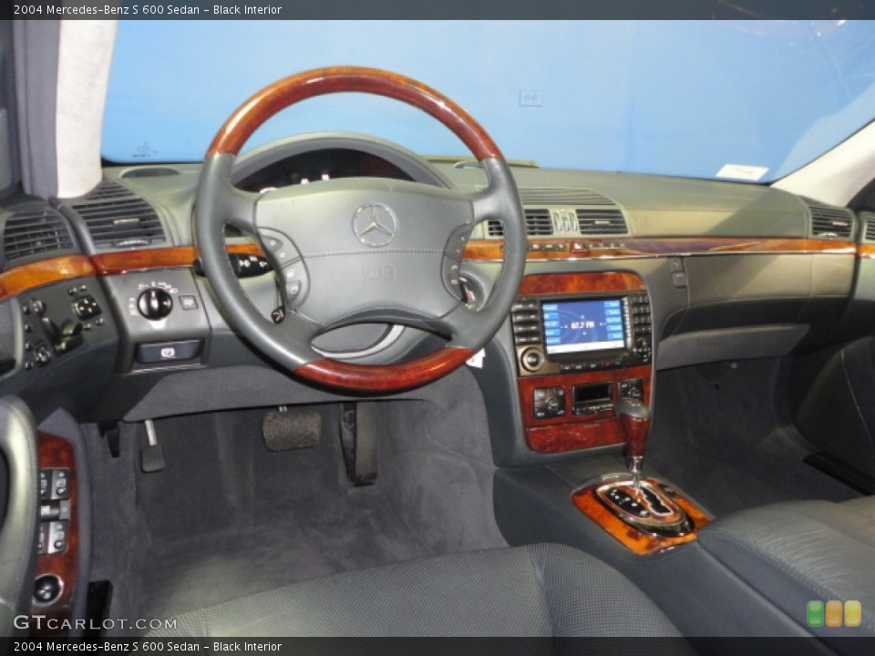 Black Interior Dashboard for the 2004 Mercedes-Benz S 600 Sedan #64754031