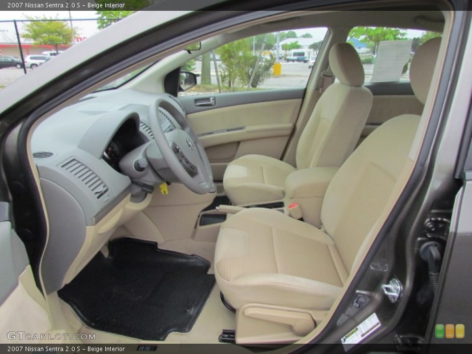 Beige Interior Photo for the 2007 Nissan Sentra 2.0 S #64755588