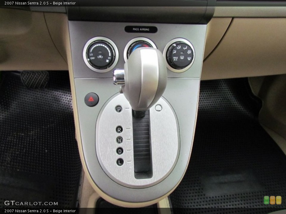 Beige Interior Transmission for the 2007 Nissan Sentra 2.0 S #64755615