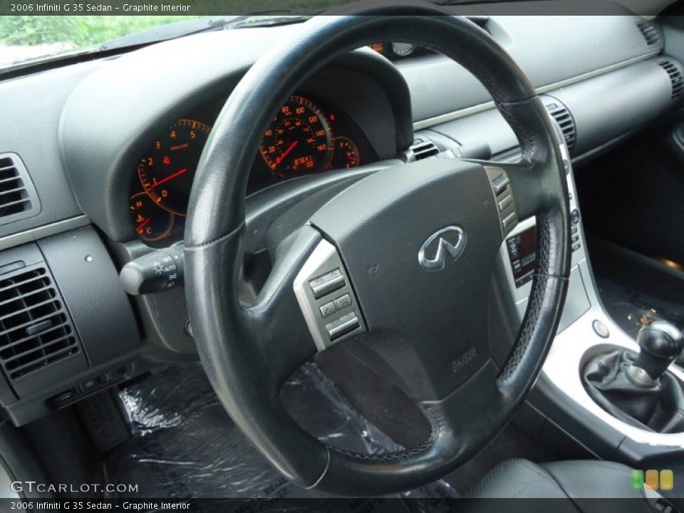 Graphite Interior Steering Wheel for the 2006 Infiniti G 35 Sedan #64759873