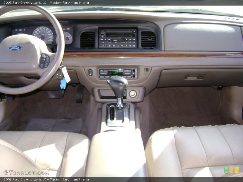 Medium Parchment Interior Dashboard for the 2003 Ford Crown Victoria LX #64767282