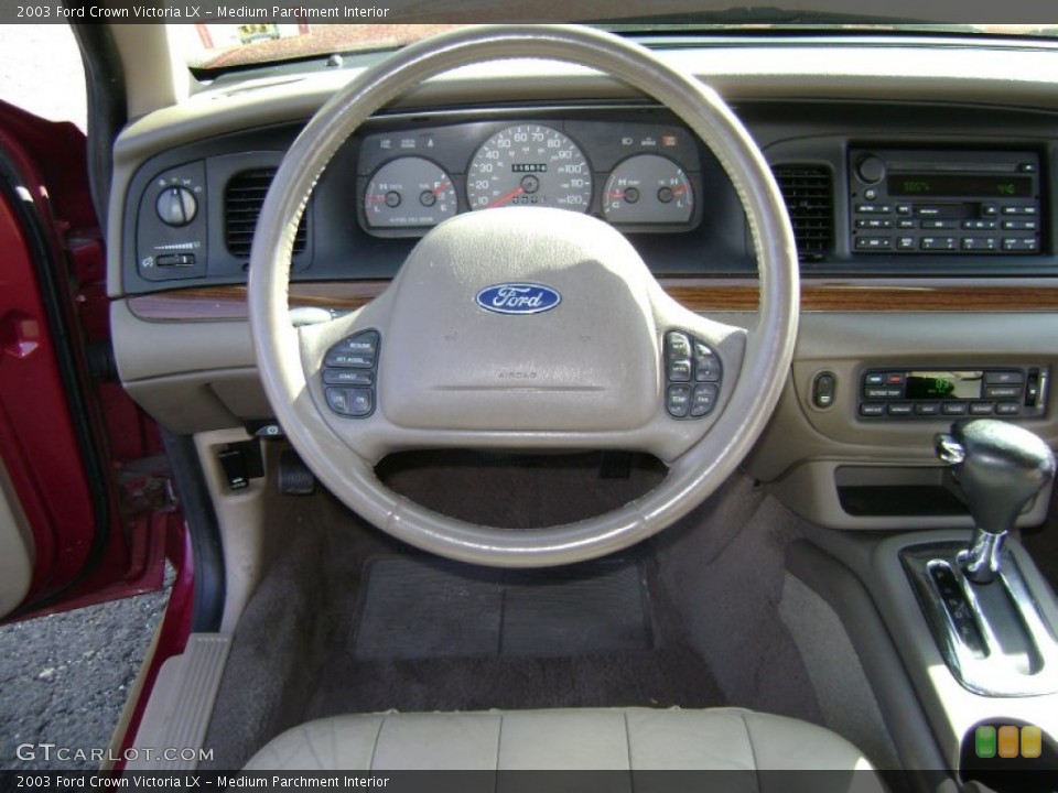 Medium Parchment Interior Steering Wheel for the 2003 Ford Crown Victoria LX #64767290