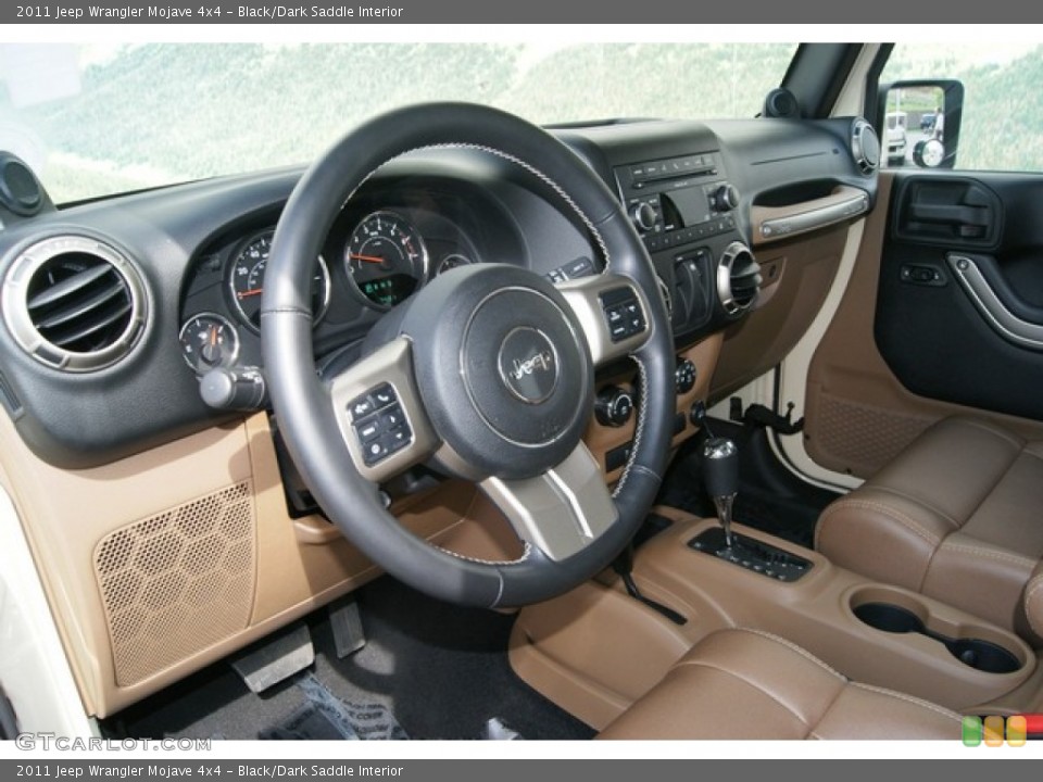 Black/Dark Saddle Interior Dashboard for the 2011 Jeep Wrangler Mojave 4x4 #64769982