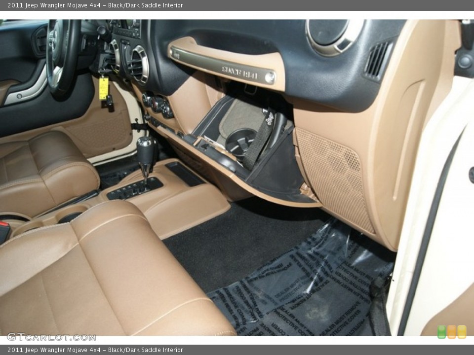 Black/Dark Saddle Interior Photo for the 2011 Jeep Wrangler Mojave 4x4 #64770045