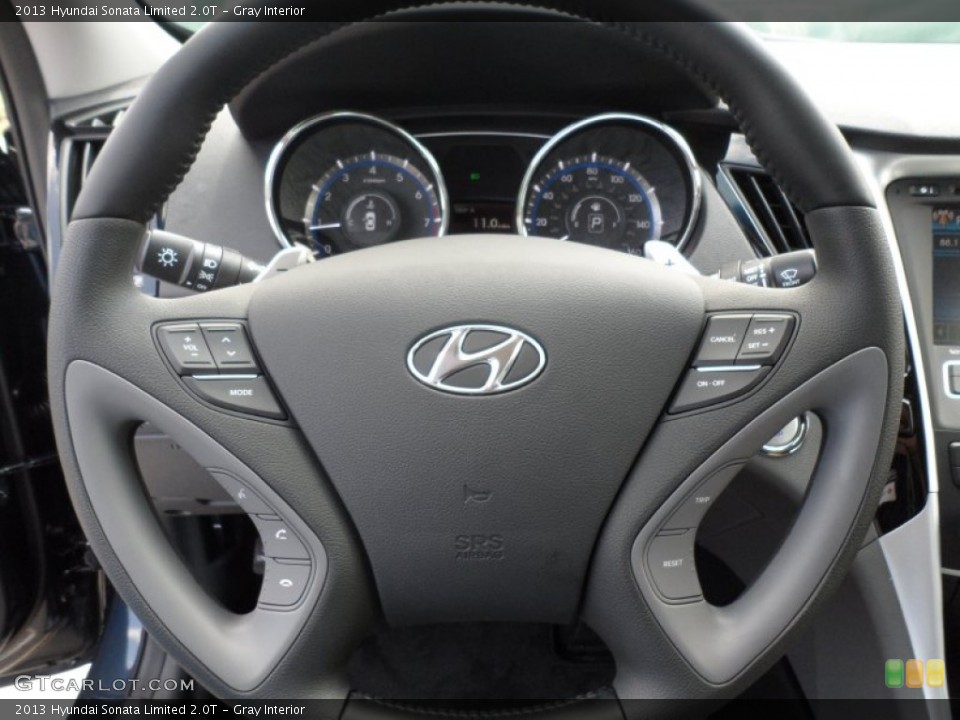 Gray Interior Steering Wheel for the 2013 Hyundai Sonata Limited 2.0T #64780632