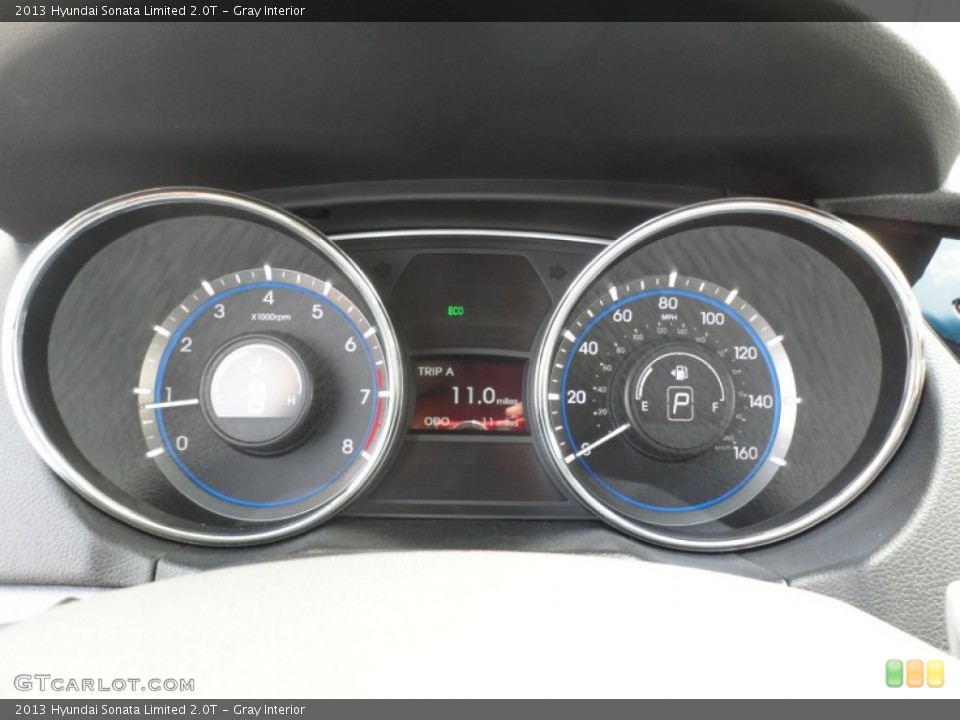 Gray Interior Gauges for the 2013 Hyundai Sonata Limited 2.0T #64780635