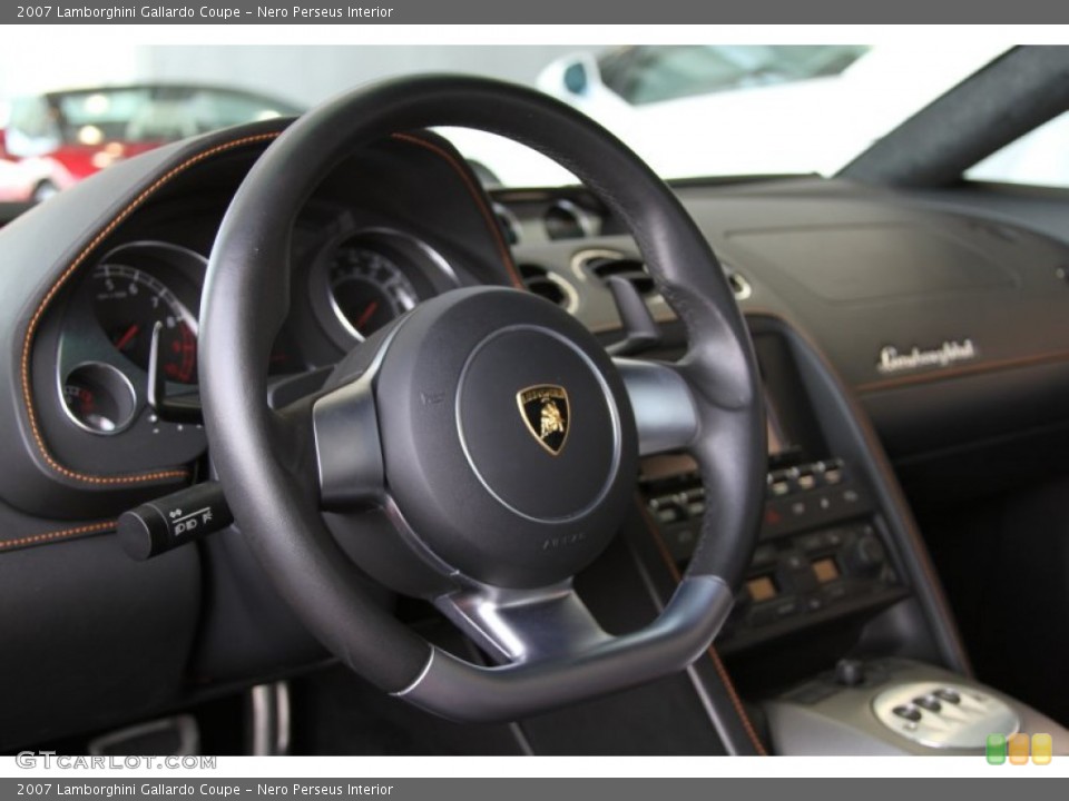 Nero Perseus Interior Steering Wheel for the 2007 Lamborghini Gallardo Coupe #64782426