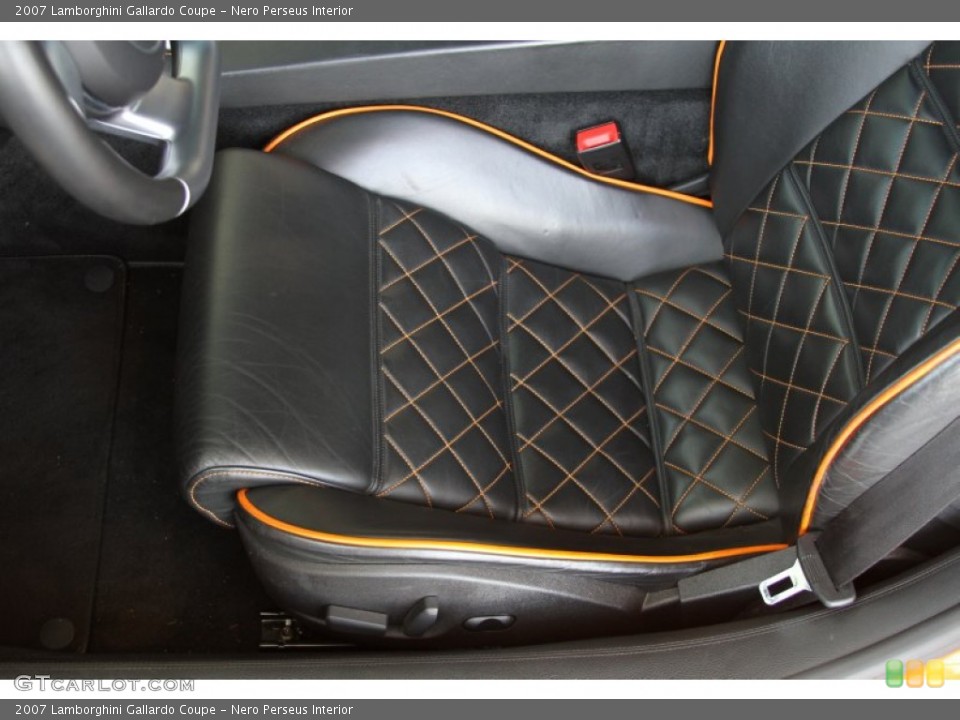 Nero Perseus Interior Front Seat for the 2007 Lamborghini Gallardo Coupe #64782490