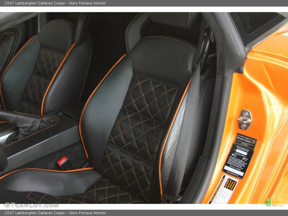 Nero Perseus Interior Front Seat for the 2007 Lamborghini Gallardo Coupe #64782502
