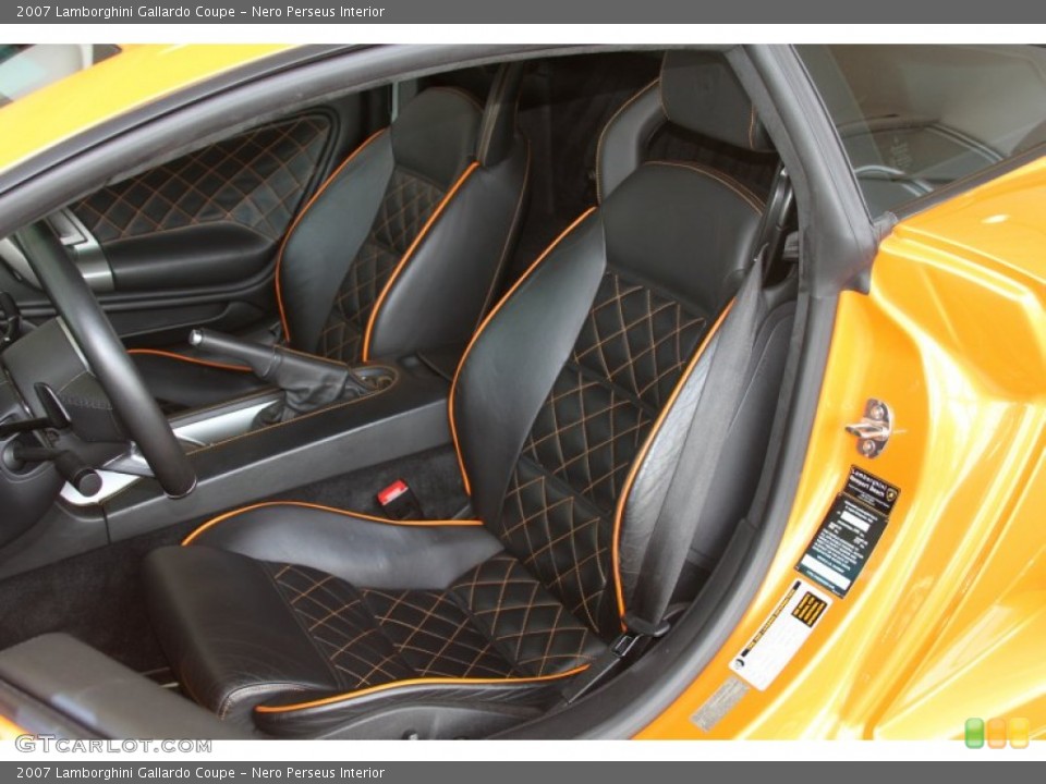 Nero Perseus Interior Front Seat for the 2007 Lamborghini Gallardo Coupe #64782509