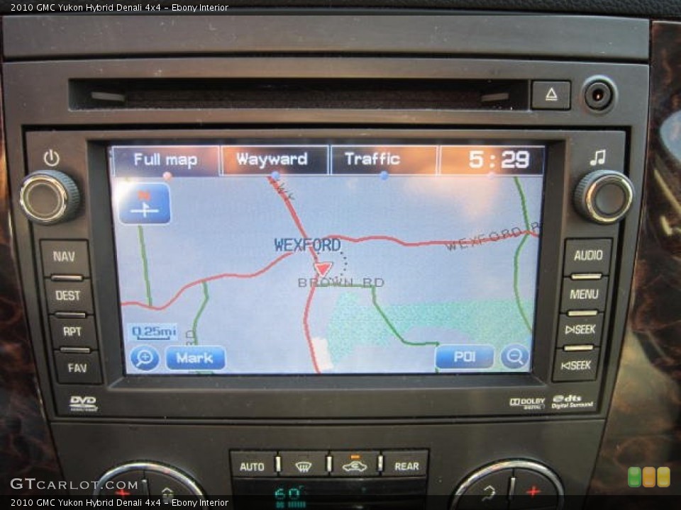 Ebony Interior Navigation for the 2010 GMC Yukon Hybrid Denali 4x4 #64784484