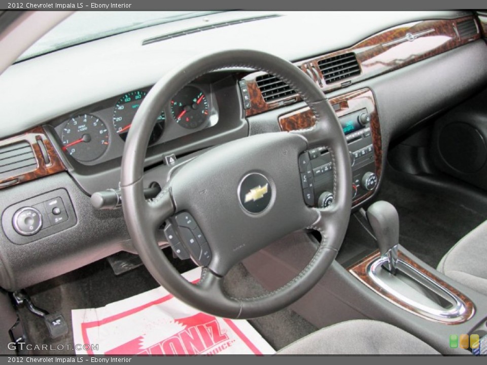 Ebony Interior Dashboard for the 2012 Chevrolet Impala LS #64787648