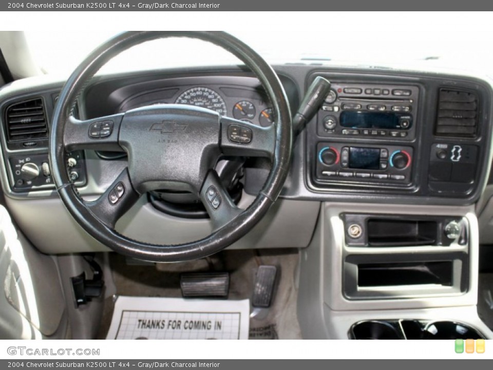 Gray/Dark Charcoal Interior Dashboard for the 2004 Chevrolet Suburban K2500 LT 4x4 #64788801