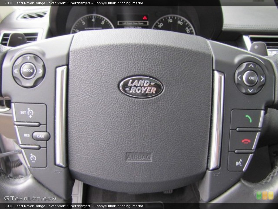 Ebony/Lunar Stitching Interior Steering Wheel for the 2010 Land Rover Range Rover Sport Supercharged #64790010