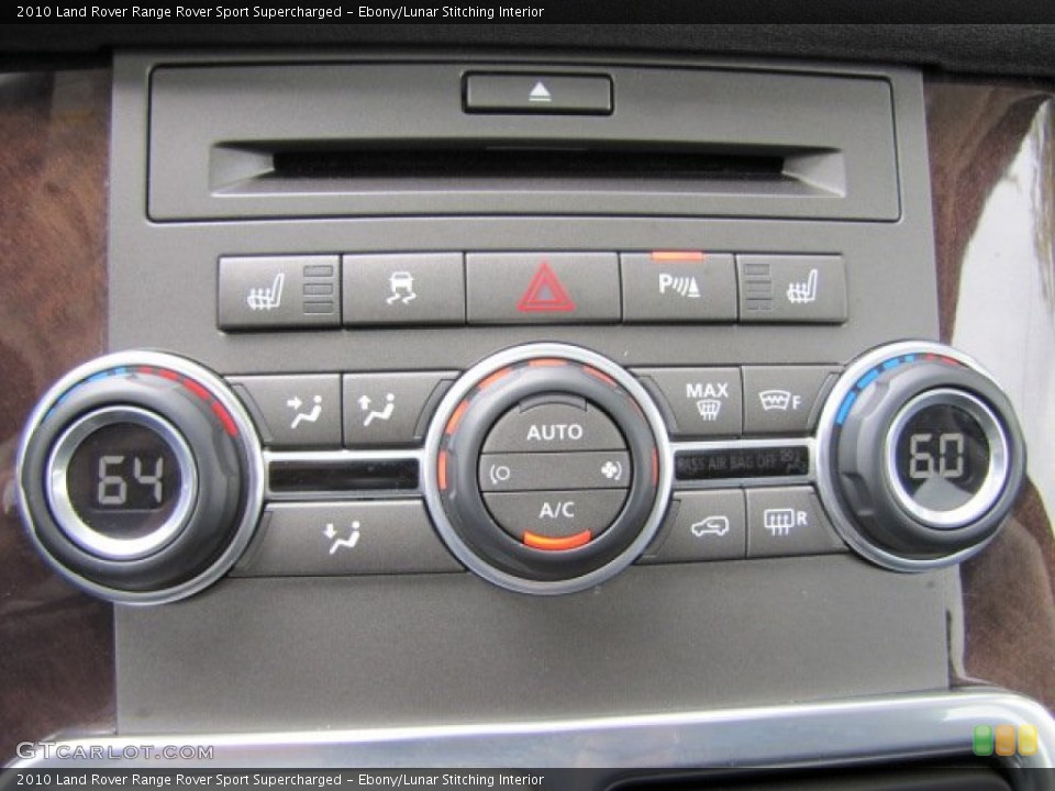 Ebony/Lunar Stitching Interior Controls for the 2010 Land Rover Range Rover Sport Supercharged #64790082